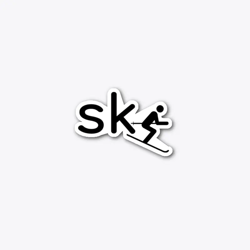 Ski Graphic Sticker 